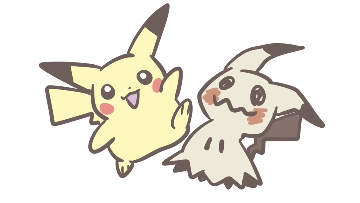 カービィ 再投稿しました ミミッキュとピカチュウのカービィダンス めちくんのイラスト