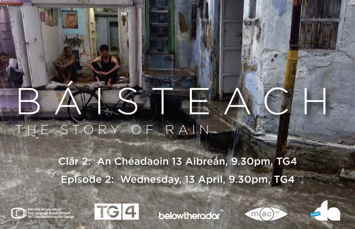 BTRadarTV's tweet photo. On tonight's 'Báisteach' Seán Mac an tSíthigh looks at rain as part of the world's culture - Hawaiian rain dances, frog weddings &amp; the Child of Prague all feature &amp; tugann @Buailtin cuairt ar cheann de thoibreacha beannaithe na hÉireann-sin &amp; tuilleadh @tg4 9.30pm @NIScreen #ILBF https://t.co/48vPMu5K94