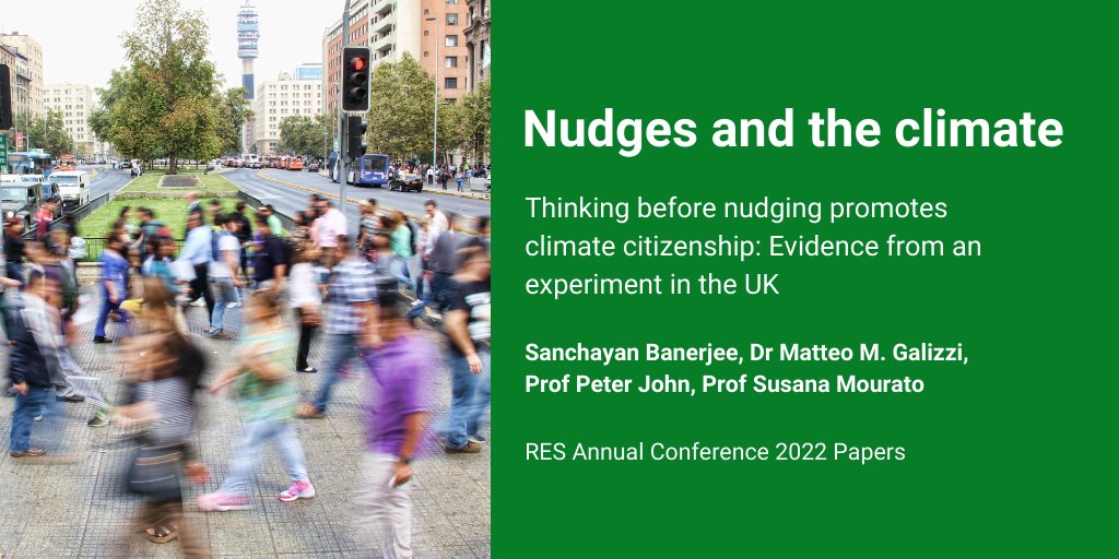 How does thinking before nudging promote climate citizenship? 

<a href="/SanchayanBanerj/">Dr. Sanchayan Banerjee</a> has led a study on nudging for climate citizenship, to be presented at the <a href="/RoyalEconSoc/">Royal Economic Society</a> Annual Conference.

Read more below 👇🏻
bit.ly/3EaET6H