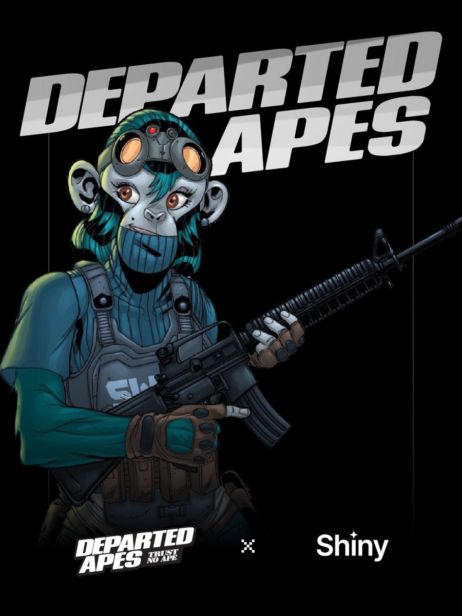 Shiny x @departedapes.

Giveaway is live now. Only for members.

Very Shiny.