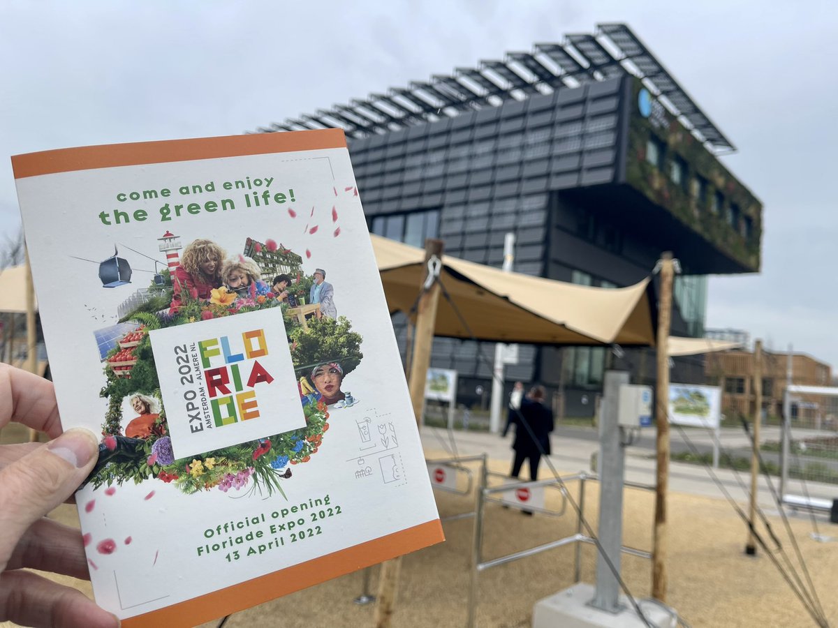 Op naar de officiele opening van @FloriadeExpo door de koning. 3 projecten van <a href="/Arc2architecten/">Arc2 architecten</a> te bezoeken!