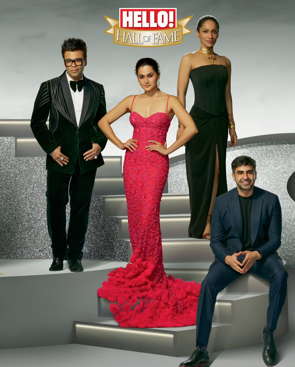 HELLOmagIndia's tweet photo. #HELLOCover: This frame is way too iconic to handle! We bring to you the 23 super achievers from the most glamorous night of the year on our #AprilCover.
.
#karanjohar #taapsee #masabagupta #nikhilkamath https://t.co/WCUZcRWO3g
