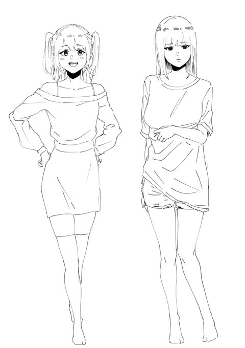 性格も体型も似てない姉妹だけど好きなことは一緒のやつやりたい 