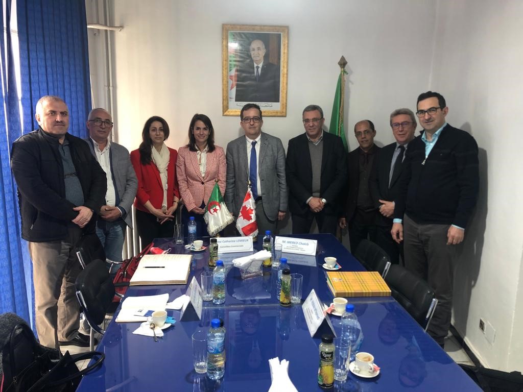 CanadaAlgeria's tweet photo. Promising avenues for collaboration with the dynamic operators of Western Algeria during the commercial counselor’s visit of the CAPC and Chambers of Commerce in Oran and Tlemcen #TCS_SDC @CanadaAlgeria https://t.co/uxJeXZWHzP