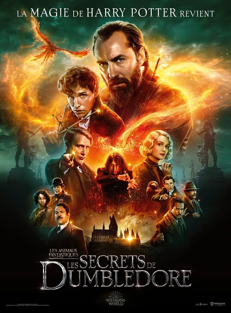 AfrPotterhead's tweet photo. Avis aux Potterheads français : après 4 ans d'attente, Les Animaux Fantastiques : #LesSecretsDeDumbledore sort enfin en salles aujourd'hui !!! 🪄⚡🎉 https://t.co/P2QApbTMOk