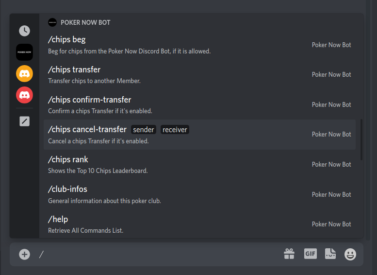 Poker Now - Poker Club Discord Bot