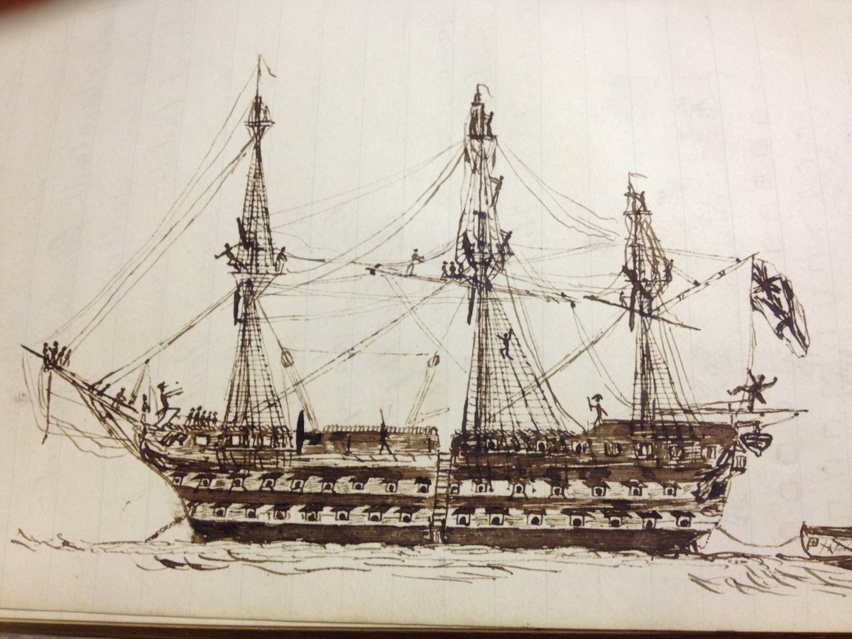 JesuitArchives's tweet photo. One of our favourite #ArchiveCollections is Fr Augustus Law's collection, which includes his illustrated diaries from his time in the Royal Navy in the 1850s, before he became a Jesuit.
#Archive30 @ARAScot https://t.co/04cUCLV4Fm