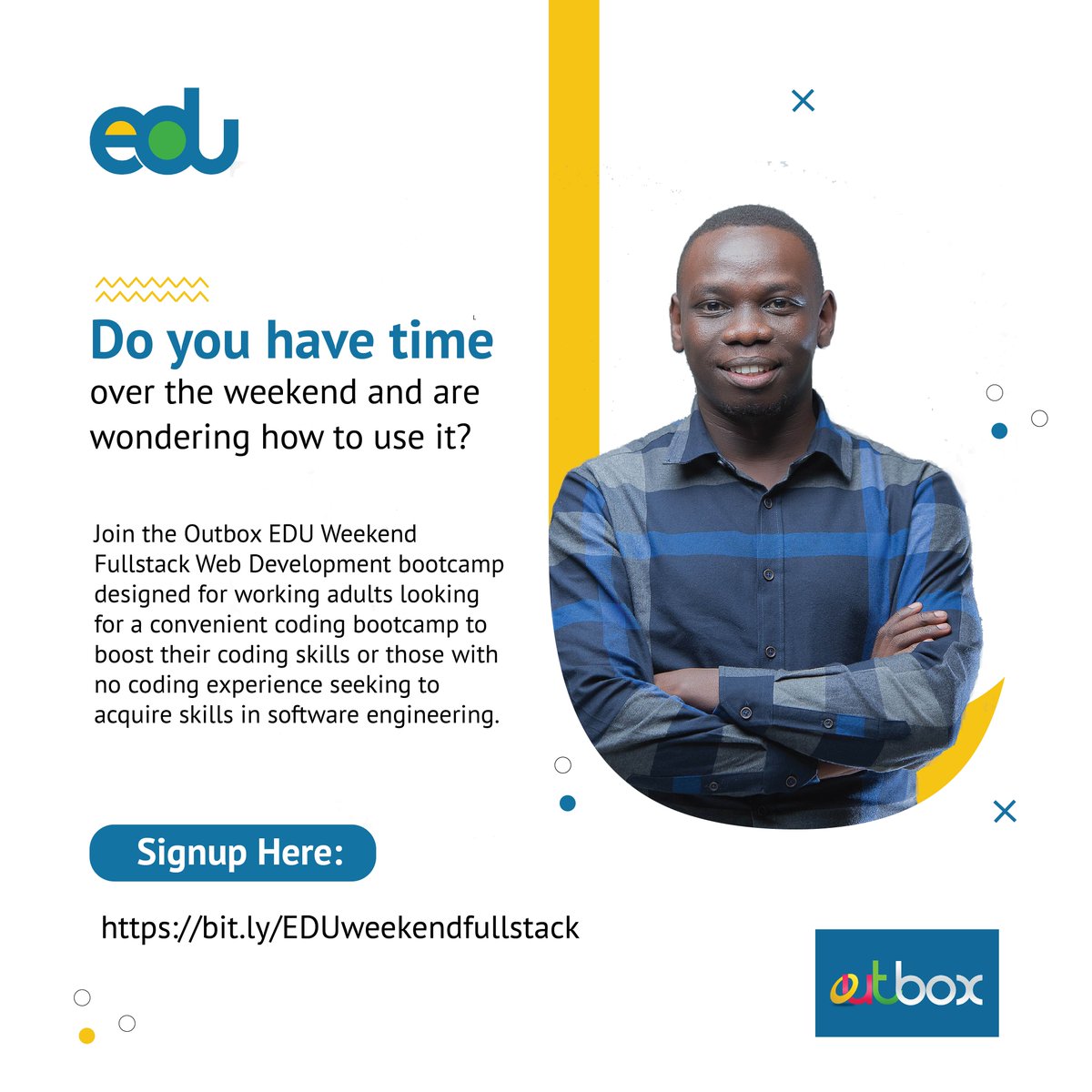 How about you use a few hours of your Saturdays to become a thought-leader? 

Pursue a career as a developer with our training boot-camp!

👍 250,000 per module (9 lessons)

📅 Lasting 7 months in total

Sign up here: bit.ly/EDUweekendfull…

Starts Saturday 14th May 2022.