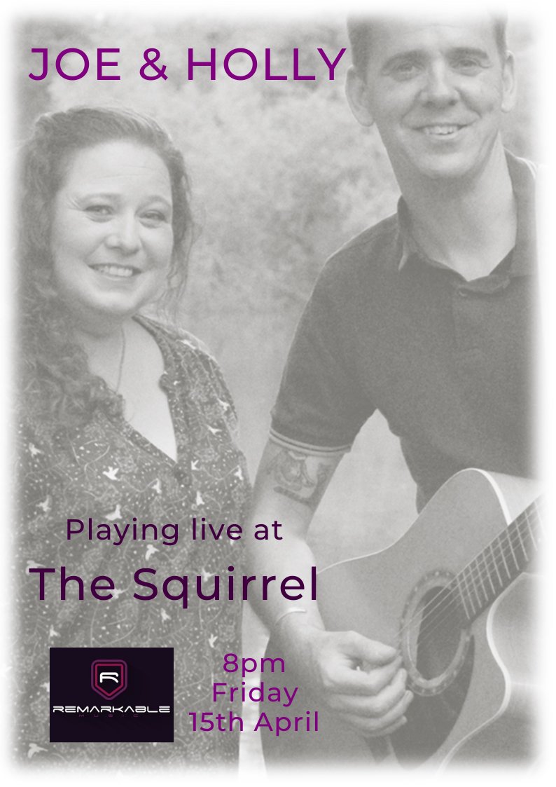 This Friday the 15th April from 8pm, we welcome back Joe and Holly, firm favourites of ours!