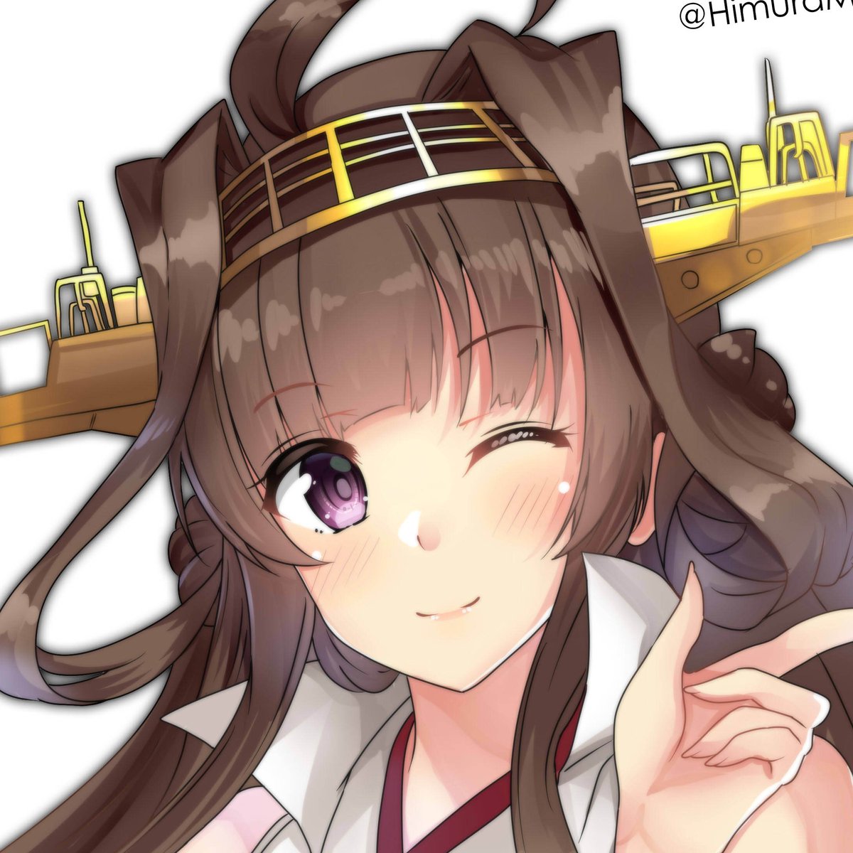 鹿島(艦これ) 「#顔だけで50リツイート来たら強者
今年の描いたお気に入りの艦娘絵から 」|火村 モリタカ＠/5月COMITIA144（B51a)/その次は神戸かわさき10のイラスト
