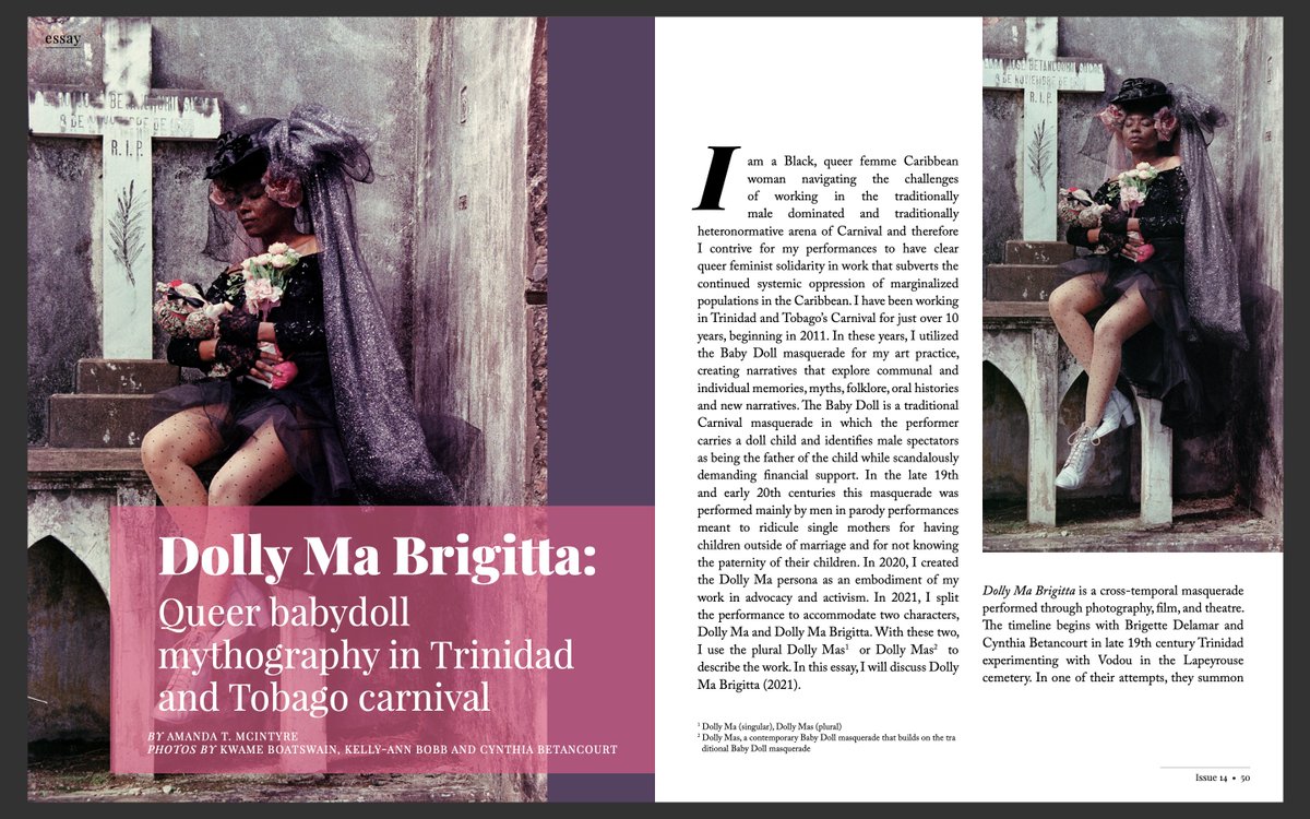 q_zine's tweet photo. This month, we are sharing a snapshot of a queer Babydoll masquerade from Trinidad-and-Tobago: https://t.co/c1AyxSHuuU   

And if you haven’t checked out the latest Q-zine issue yet, our magazine is available online: https://t.co/bAJ5vsru10  

#lgbtq #art #culture #africa https://t.co/bZ9zOWTjhp
