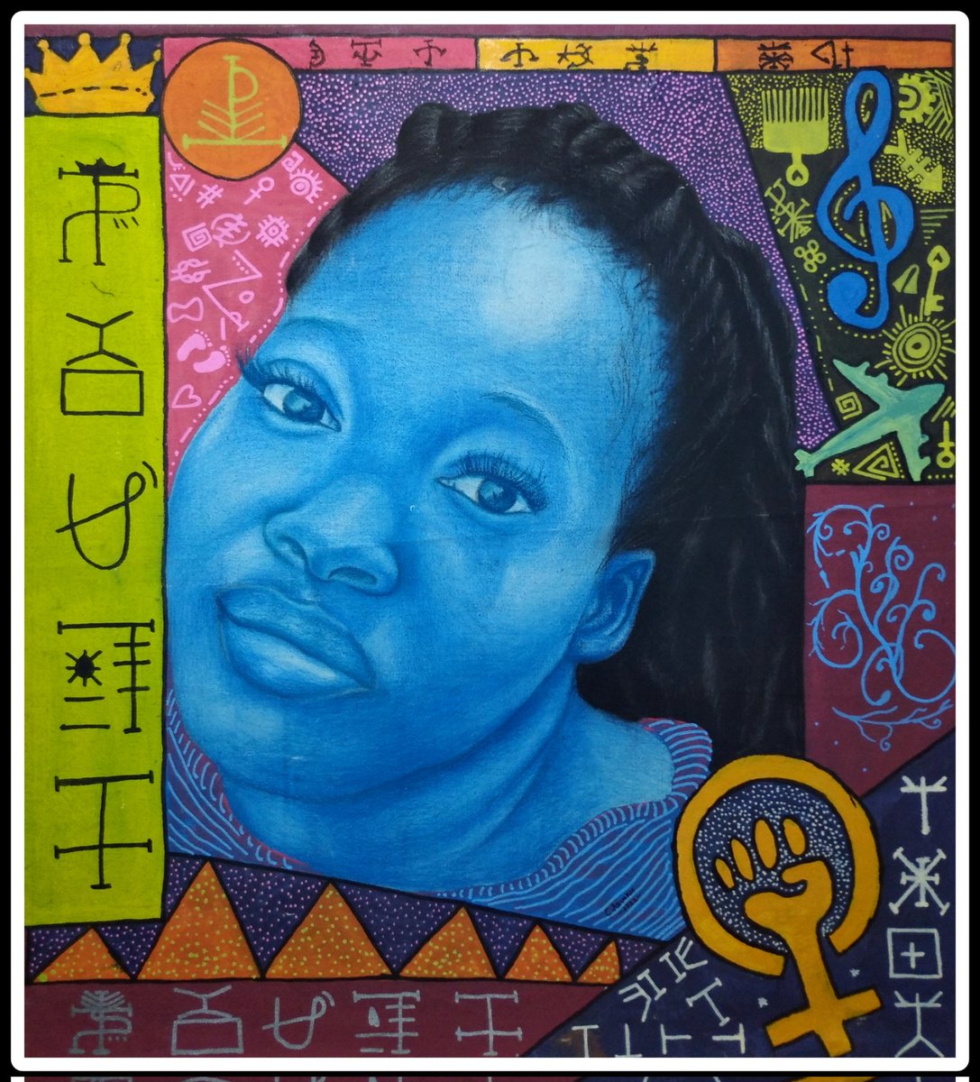 CAzuakor's tweet photo. Hi 
I'm C.Azuakor, a Nigerian visual artist.  My type of work is Nchikota which translates into collection of colours, patterns, inscriptions, ideographics,etc which I use to define my Subjects better and these are some of my works
#PortfolioDay 
#art
#artistsontwitter
@Nnedi https://t.co/U9gR3NUWGo