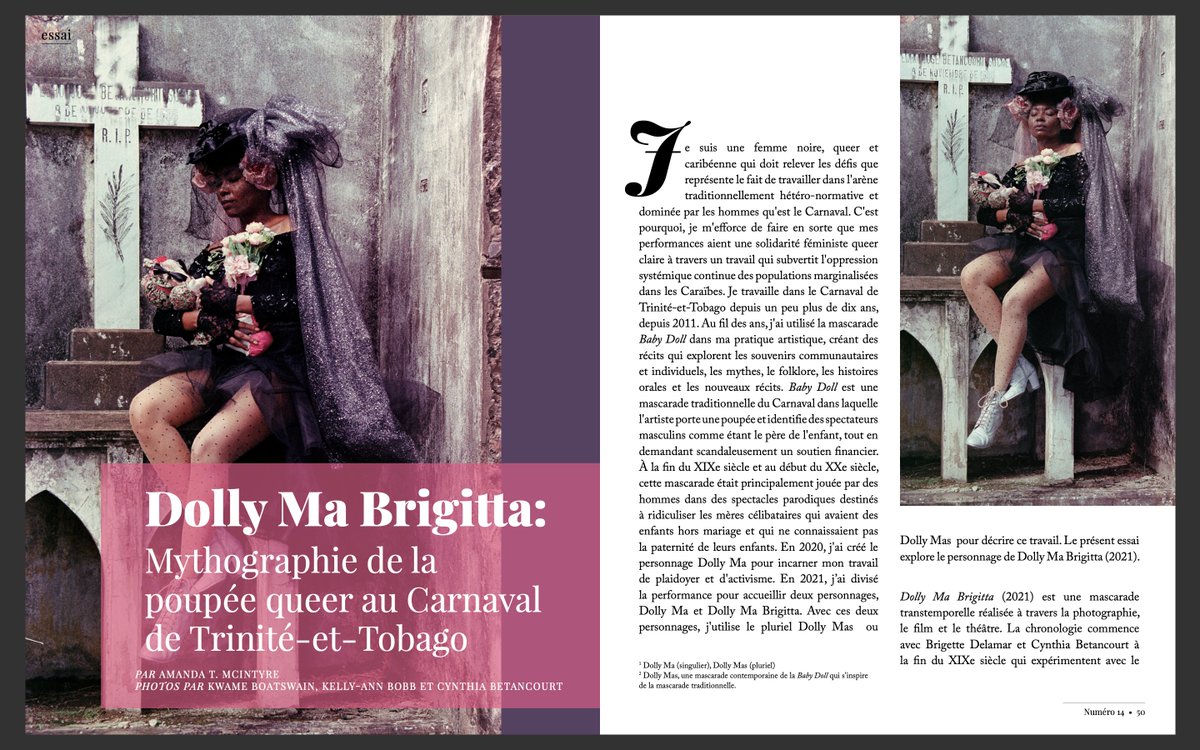 q_zine's tweet photo. Ce mois-ci, nous partageons un aperçu d’une approche créative, féministe et queer à la traditionnelle mascarade Babydoll à Trinité-et-Tobago : https://t.co/8ASHkLjCSm  

Consultez le dernier numéro de Q-zine ici: https://t.co/rKc6MLrb16  

#LGBTQ #art #culture #africa https://t.co/FLMqvkPNKs