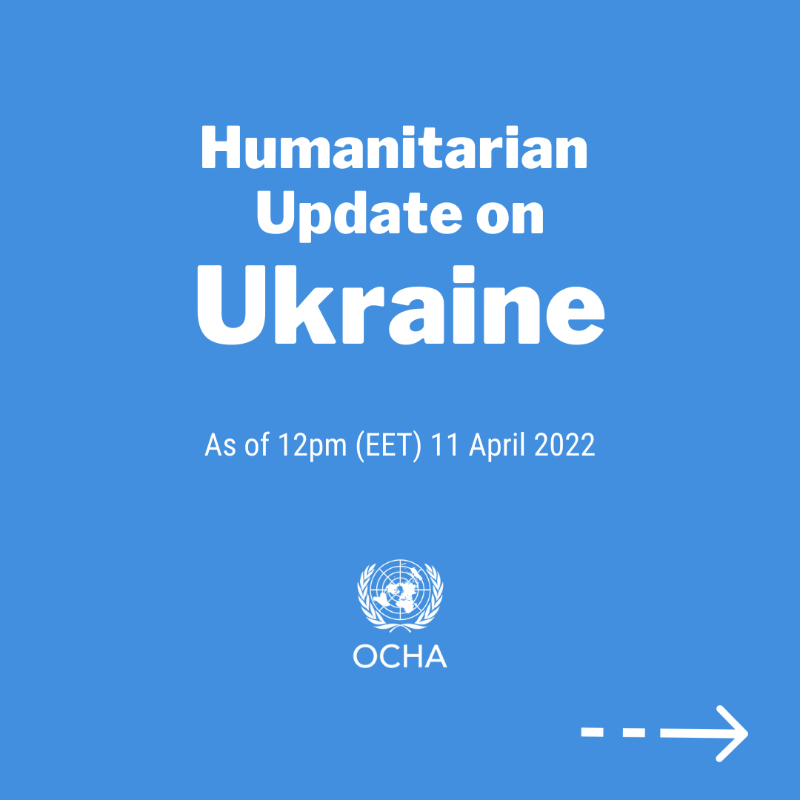 UNOCHA's tweet photo. The conflict in #Ukraine has caused the world's largest &amp; fastest-growing displacement crisis in recent history, with nearly two-thirds of Ukrainian children now displaced.

More in our latest report: