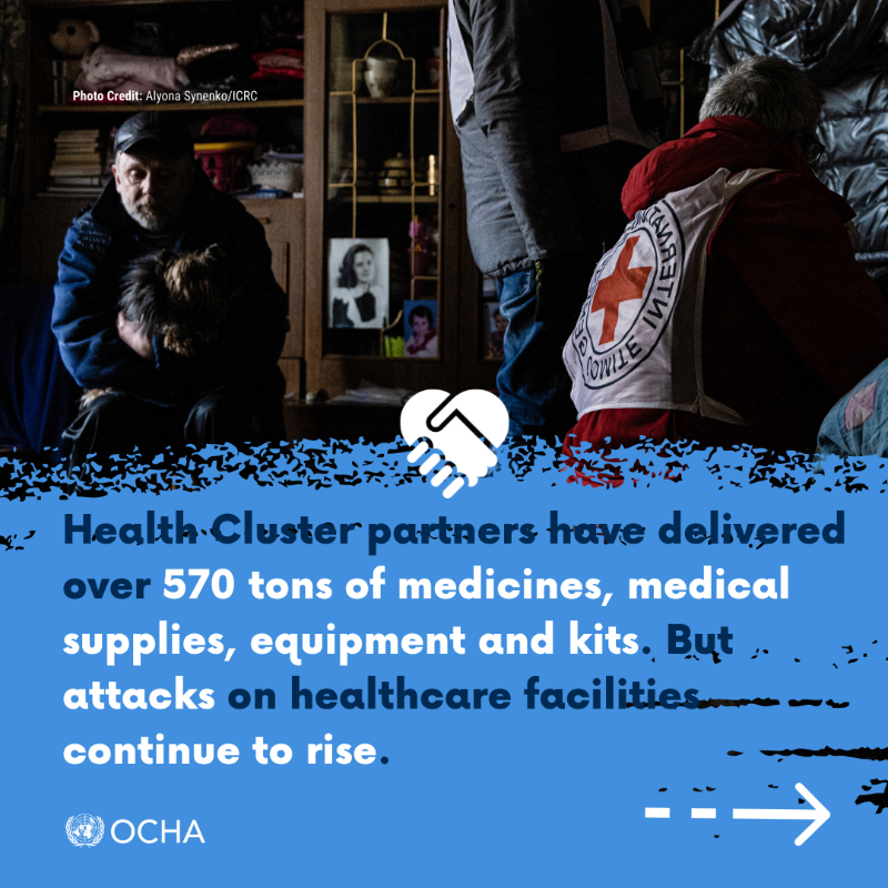 UNOCHA's tweet photo. The conflict in #Ukraine has caused the world's largest &amp; fastest-growing displacement crisis in recent history, with nearly two-thirds of Ukrainian children now displaced.

More in our latest report: