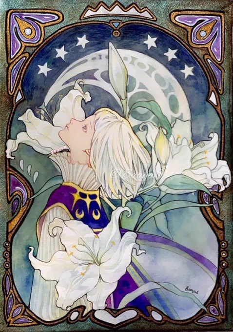 #PortfolioDay
装飾的でどこか物語を感じるファンタジックや幻想的な絵を描くのが好きです!
こちらはガッシュや透明水彩を使用して描いています! 