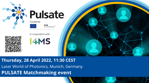 pulsateeu's tweet photo. Are you interested in Laser-based Advanced and Additive Manufacturing and/or looking for a partner or funds?
Join the Matchmaking event to happen on 28 April, 11:00 – 13:00 CEST in Munich
Are you interested? Secure your spot here: https://t.co/kJbVG6e68c

#photonics https://t.co/aH86IBL3oM