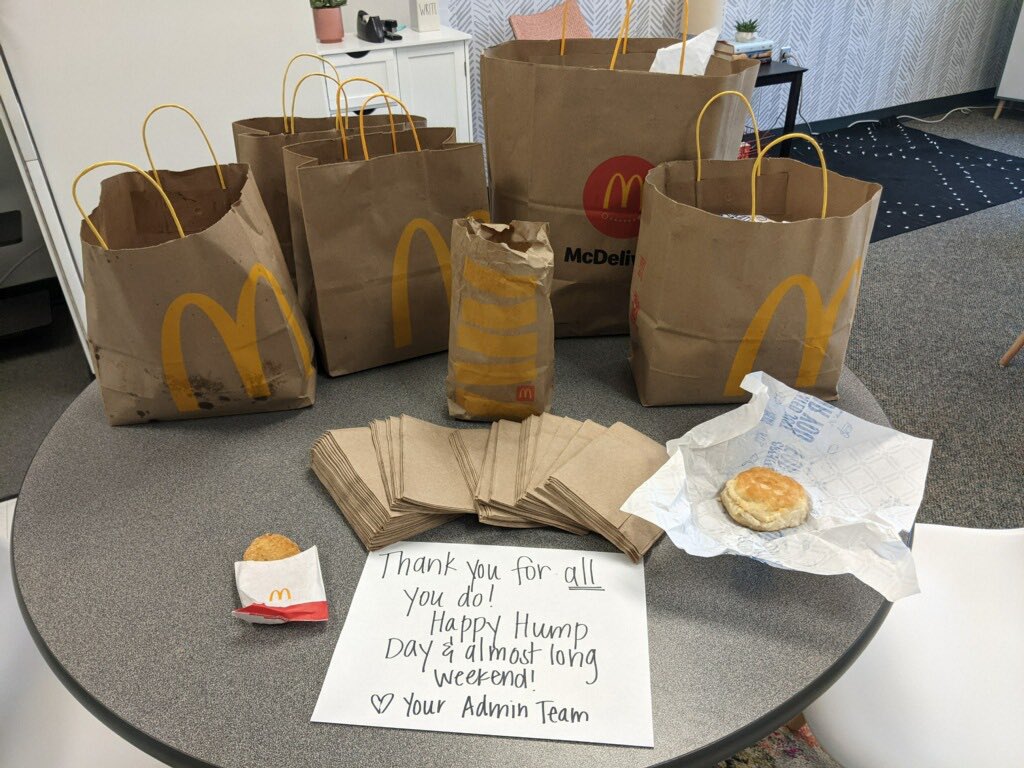 It’s tough working during traditional calendar spring break, but McDonald’s helps 😜#brighterdaysahead