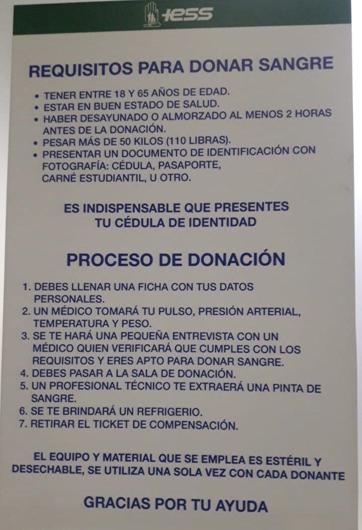 KarolNoboa1's tweet photo. Amigos mi papito está delicado de salud, pido vengan a donar sangre al HCAM, esta recibiendo todos los días transfusiones, DONEN lo más temprano porque solo reciben 20 pintas diarias, pueden donar cualquier tipo de sangre a nombre de Cesar Adolfo Noboa Dillon 
C.I 1703244663 https://t.co/6gG7W3XTLq