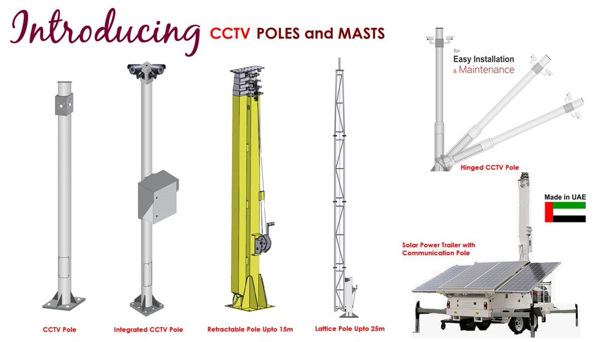 OnnetL's tweet photo. CCTV Poles starting as low as @AED 399/-

Minimum EFFORT + Save PRECIOUS TIME = OTAI , 
Your RIGHT Partner for CCTV Poles..!

More details :
https://t.co/ac846BZjkz

#OTAI #ONNET #CCTV #poles #cctvpole #monopole #hingedpole #steppole #smartpole #smartsolutions #costeffective https://t.co/UolCZmqI28