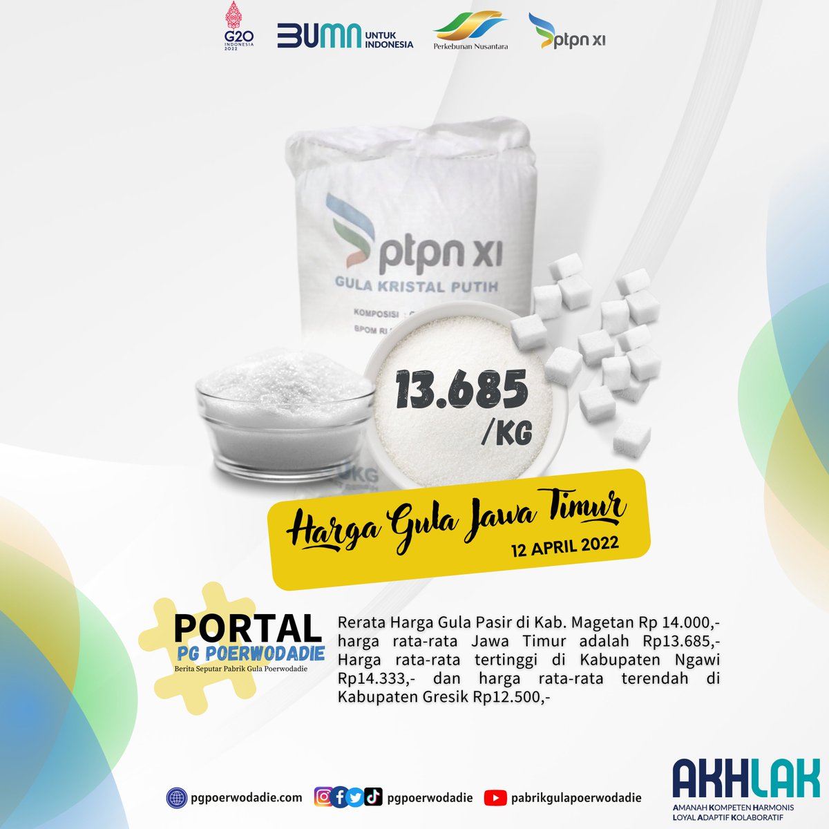 pgpoerwodadie's tweet photo. Assalamu'alaikum sahabat planters &amp; "rumangsa melu #handarbeni" @pgpoerwodadie

Mimin infokan harga  Gula Pasir Dalam Negri / kg di Jawa Timur tanggal 12-04-2022, dari 38 data kabupaten/kota yg masuk (total 38 kota/kabupaten),
#HargaGulaJawaTimur
#PortalPGPoerwodadie https://t.co/nwaXMQiUOX