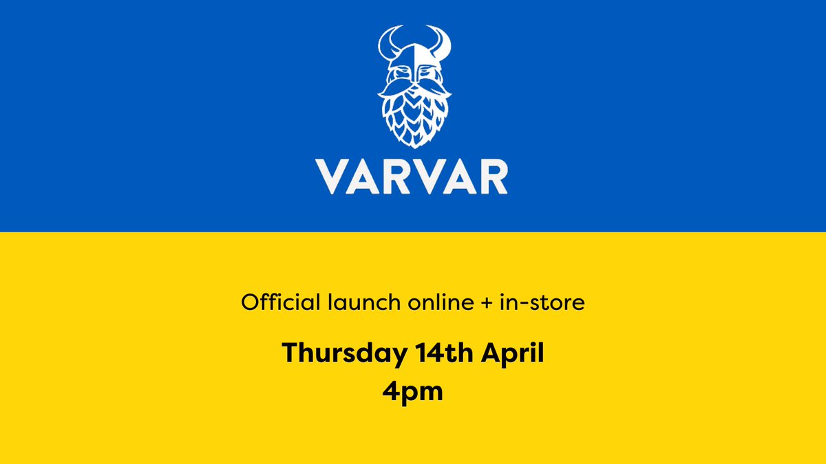 FugglesBtlShop's tweet photo. Join us tomorrow in-store from 4pm as we launch over a dozen different beers from Kyiv based @varvarbrew in support of #drinkersforukraine and take part in a nationwide drink-a-long! Beers live on the webshop from 4pm. #beer #cheersforukraine #tunbridgewells #tonbridge https://t.co/kUwKDjkSjt