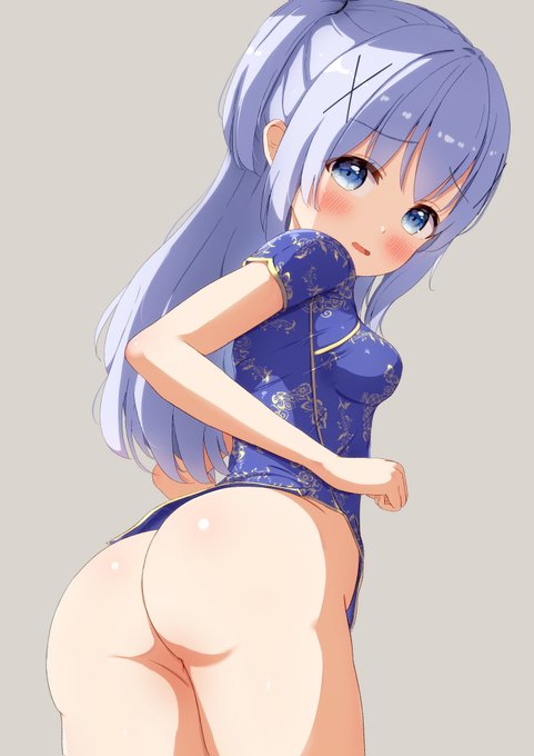 チノちゃんのチャイナ服おケツ 