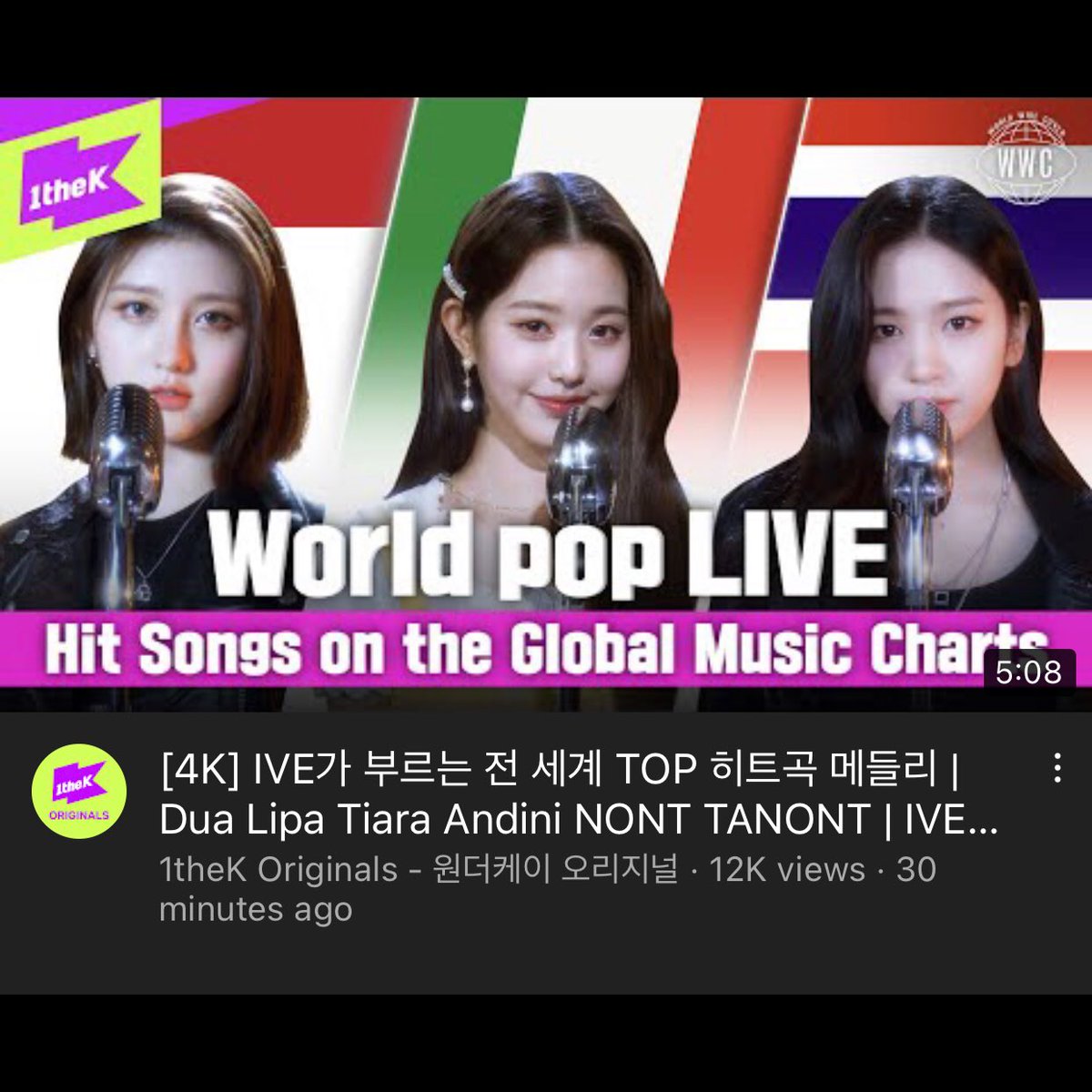 tiaraandinitv's tweet photo. —📽: AAAAAA MERASA INDAH SAMPAI DI KOREA😭😭

lIVE bagikan video W.W.C. Dalam video tersebut, mereka menampilkan lagu-lagu populer dari berbagai negara.

Gaeul, Yujin, Wonyoung, dan Liz tampil dengan suara merdu saat bawakan 'Merasa indah.' https://t.co/lH7EdWtwlV