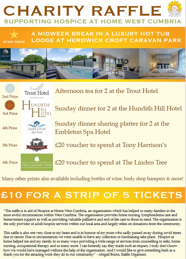 Charity raffle at the Lallemand Open on 8th May: