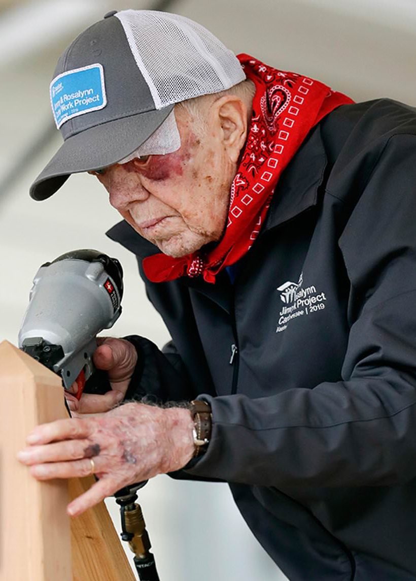 KwikWarren's tweet photo. In my view, helping build houses for the poor when you’re in your 90s is miraculous. Jimmy Carter’s not Catholic, but he should be canonized when it’s appropriate. He’s the closest thing to a saint I’ve seen in my lifetime. https://t.co/vbWr8NNDGI
