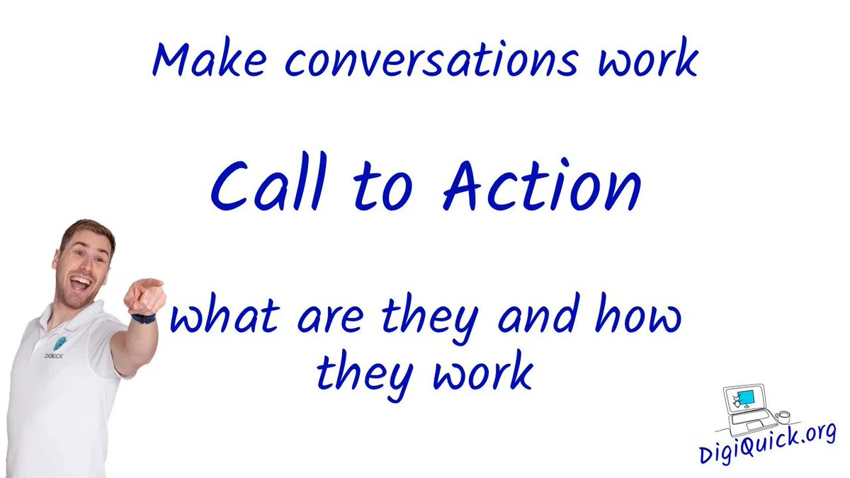 digi_kick's tweet image. Check out our FREE DigiClip of the week! What is a &apos;Call to Action&apos; and how to use it! Click here for your FREE video now digiquick.org/digiclip #DigiClips #1in5 #DigiQuick