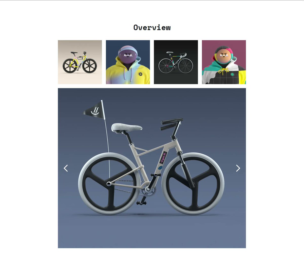 getsuperdesign's tweet photo. 🚲 Gallery Section ✦ @CyclerNft
#NFT #NFTs #CyclerClub #ui #ux #uidesign #designinspiration https://t.co/ioVI4lcKUw