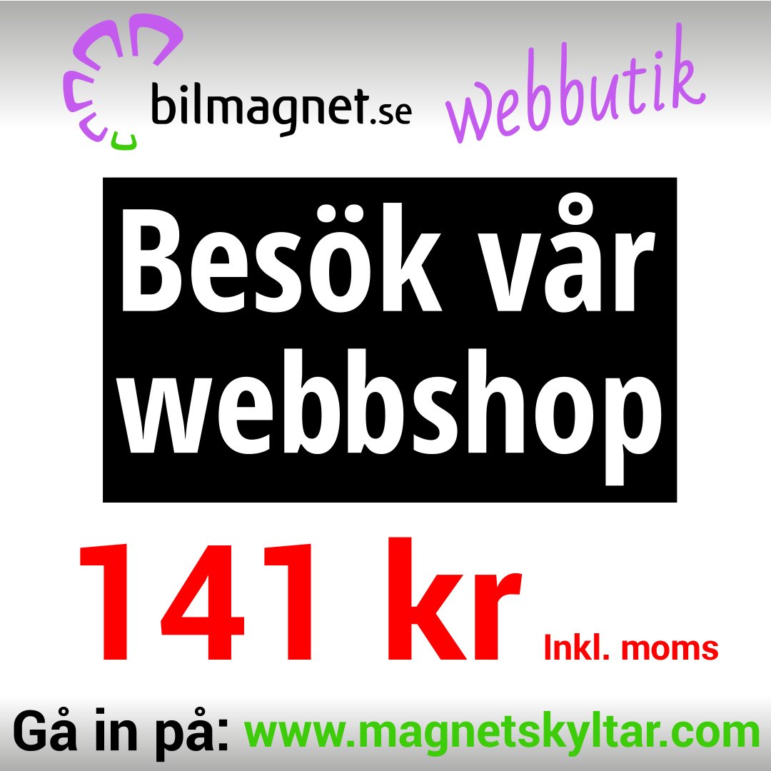 Bilmagnet's tweet photo. Finns även i reflex - Beställningar - https://t.co/De0qe1Q4Bs

--
#webbutik #webbshop #onlineshopping #onlinebutik #onlinebutiker #beställapånätet #nätbeställningar #hemleverans #marknadsföring #webbyrå #pr https://t.co/QmCJBJ1M7v
