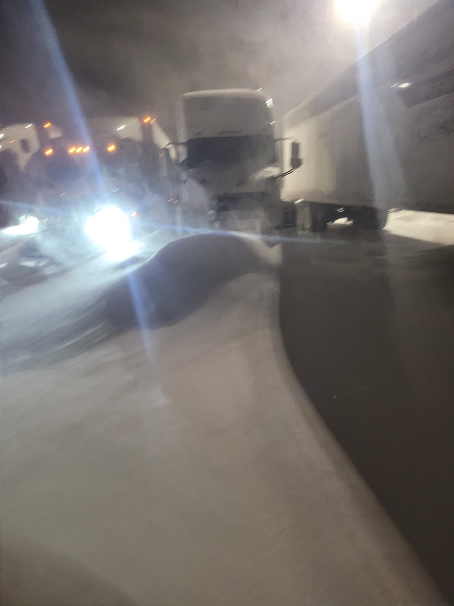 The #blizzard last night in North Dakota #trucking #trucker #truckerlife #truckinaround