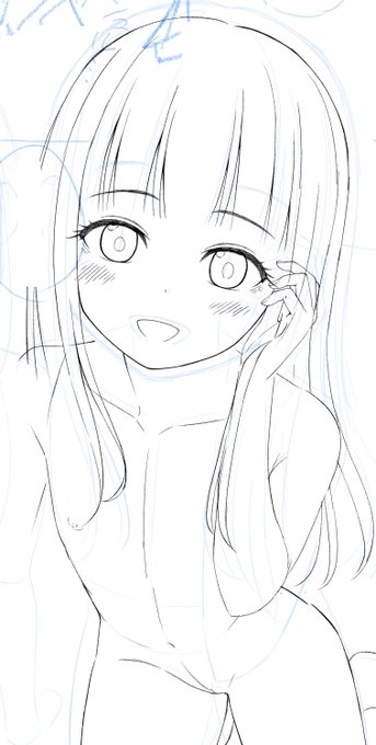 表情もポーズもどうにも硬かったので修正!いい感じになったんではないでしょうか。 