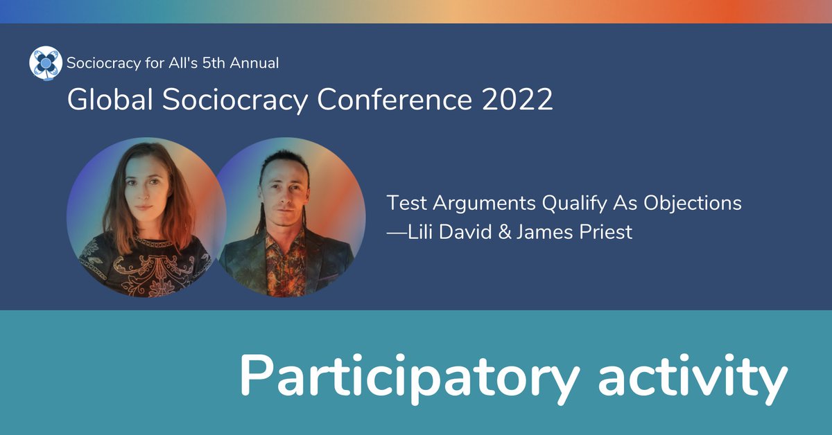 It's our pleasure and honor to host <a href="/jamespriest_S3/">James Priest</a>  for our April 27 conference to hear how they test objections to support collaborative decision-making. 
The "big family" of sociocracy includes our friends from Sociocracy 3.0 🤝 classic sociocracy. 
sociocracyforall.org/global-sociocr…