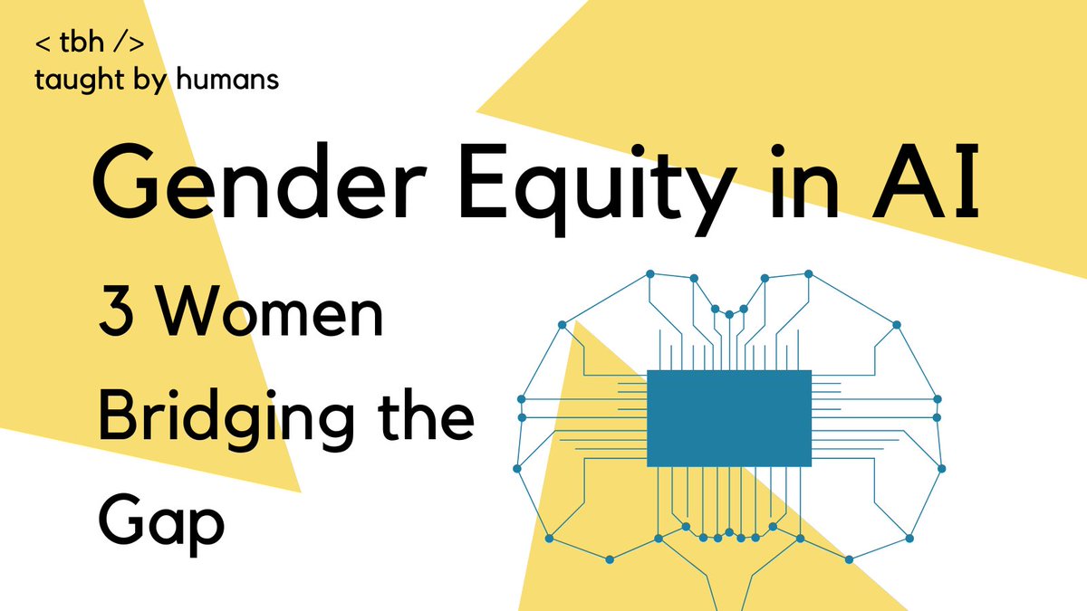 This article by the @wef speaks to three women in AI working towards gender equity: Karine Perset, Dr Brandeis Marshall, and Sunita Grote: bit.ly/3jASJGc Find out what we're doing to support women in tech here: bit.ly/tbh-6Cc #taughtbyhumans #AI #genderequity