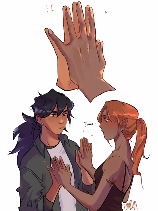Maybe we should compare hand sizes 😳 
