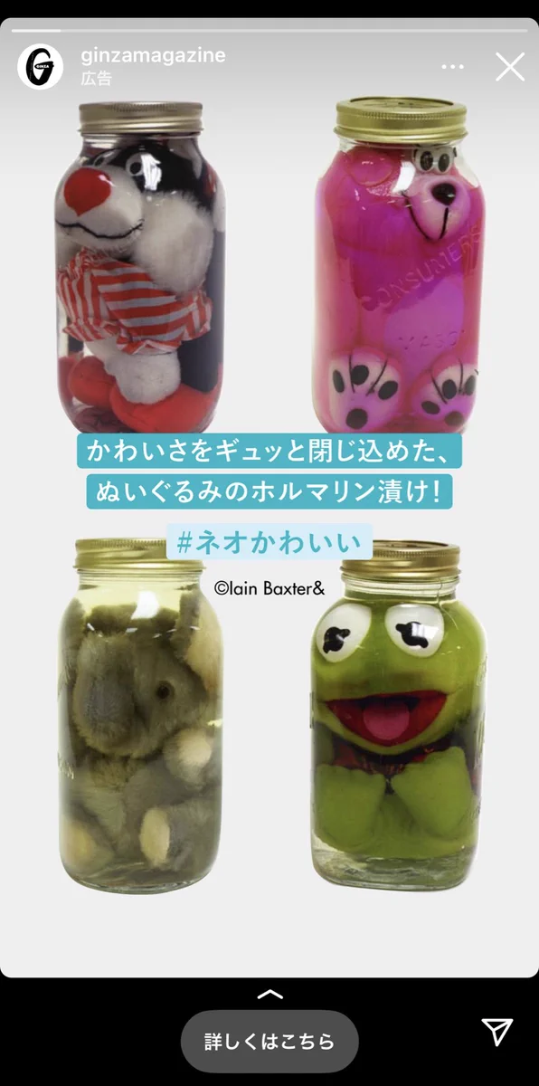 ネオかわいいってこういうこと？！ぬいぐるみのホルマリン漬け！！