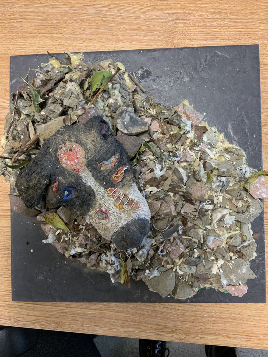Look at this exceptional clay piece by Grace for her final piece.  Well done- superb work #ihs <a href="/IslwynHigh/">Islwyn High School</a> #gcseart