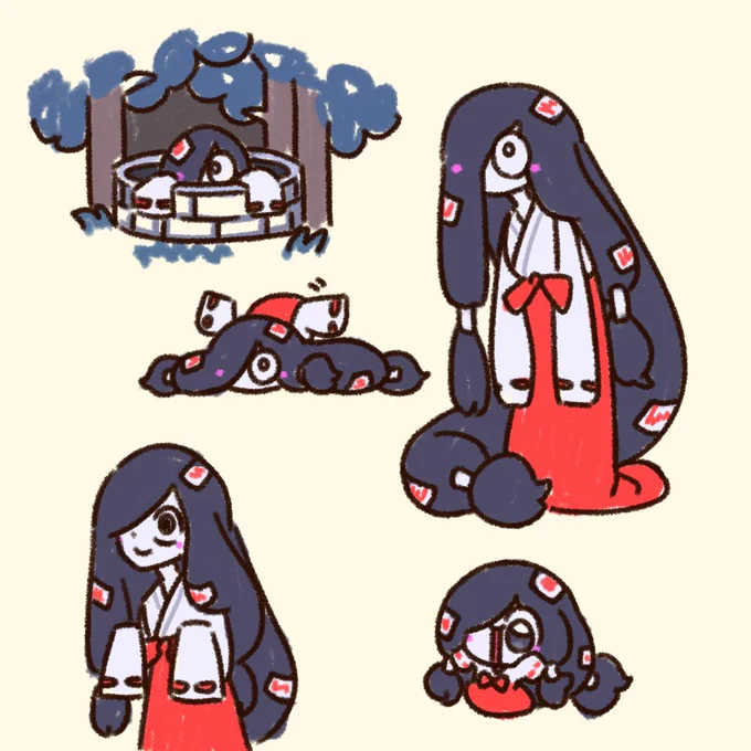 My cursed miko OC! 