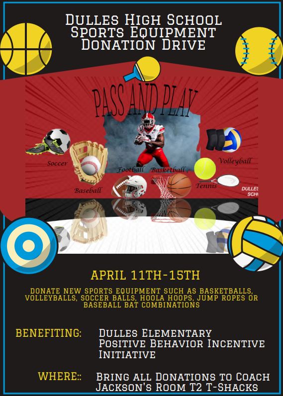 DhsPassnPlay's tweet photo. Accepting donations all week!! https://t.co/R3VpRXKHg1