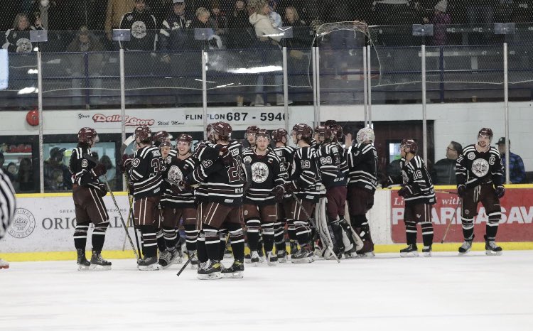 FFBombers's tweet photo. The Bombers were just 3-9 in the last 12 games heading into the playoffs. The team dropped from 3rd to 5th place 

The team fell in an 0-2 hole in the SJHL Quarter-Final series against Battlefords 

We won 8 out of the next 9 games and are SJHL Final and Centennial Cup bound! https://t.co/Me4KAzYUY7