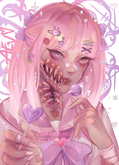 hi #PortfolioDay im ayana~ i like gore and the color pink ♡ 