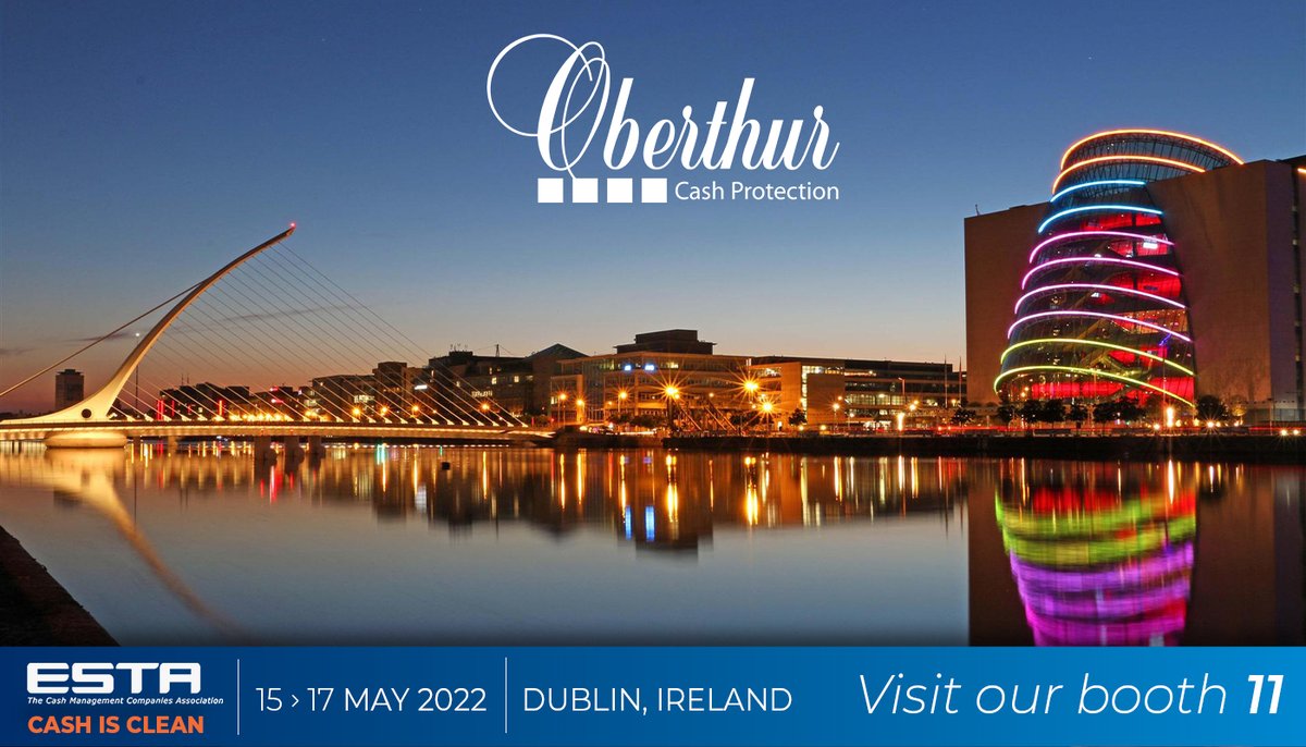 OberthurCP's tweet image. #ESTA2022 Dublin Ireland is coming ! 🇮🇪

See you friday ☘️

See our CIT cash protection solutions : bit.ly/3O8HHpt

#OberthurCashProtection #ESTA