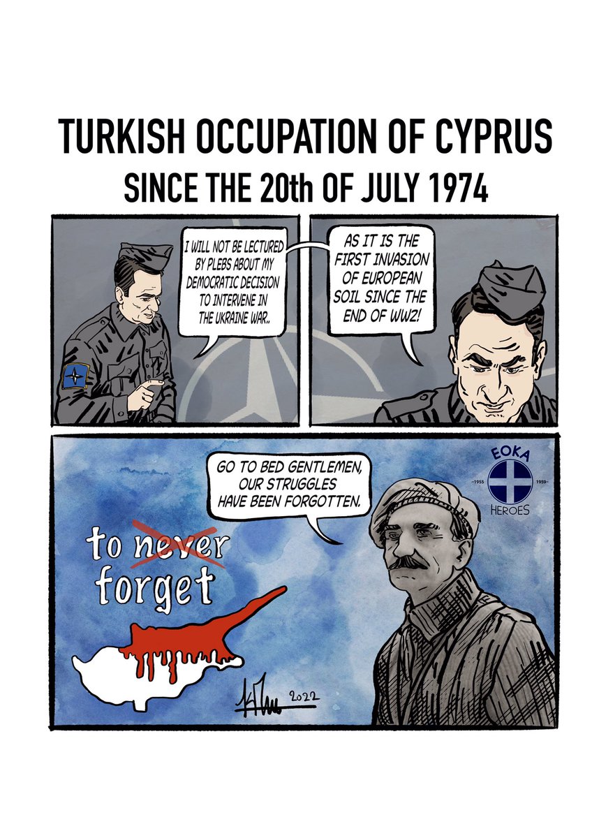 EOKAheroes's tweet photo. #denxehno
#neverforget
#freecyprus
#turkishtroopsout
#grivas

We thank all designers who translate their cartoons to reach more (international) audience! https://t.co/YDlsvPx76m