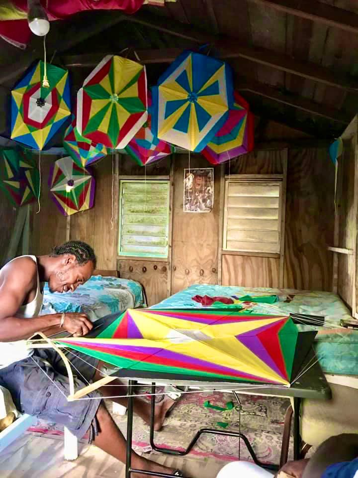 markbrantley3's tweet photo. #Kite making is a tradition here in #Nevis for #Easter. This young man is a well known artisan in my constituency #ConstituencyMatters https://t.co/8xHKzMg8UK