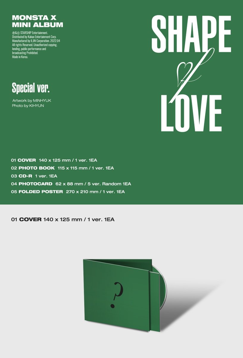 monbebest_ar's tweet photo. [GO🇦🇷] Monsta X mini álbum Shape of love SPECIAL VER.

$2250 
🎁 Beneficio_ 1 pc MV ver. A de 5

Los precios no incluyen envío ni imp.

📌Cierra el 21/04 20hs

Formulario de compra:
https://t.co/ggLYxO0D63

Si tenes dudas manda mensaje al WhatsApp 1151120845 https://t.co/NmNZNDMUE0