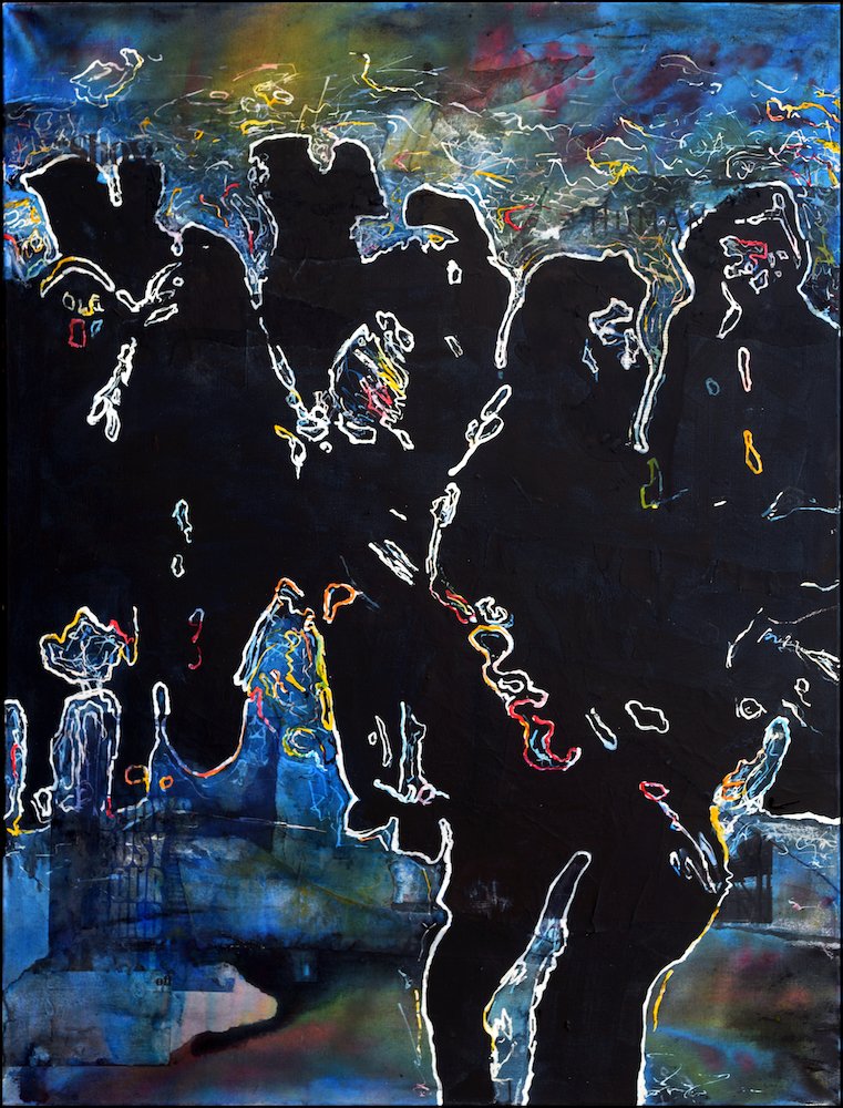Un Etat des Choses : exposition. Vernissage le 28 avril - mailchi.mp/434a03c3c42e/u… Où vont ces « Shadow walkers », ces silhouettes humaines sombres, souvent masculines et en marche ?