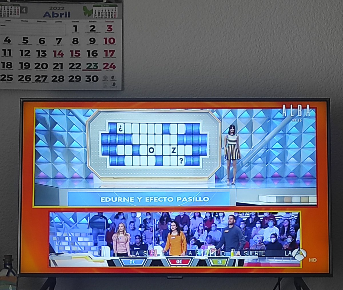 Hoy <a href="/efectopasillo/">Efecto Pasillo</a>  y <a href="/Edurnity/">Edurne</a>  en <a href="/LaRuletaSuerte/">Ruleta de la Suerte</a>  👏🏼👏🏼👏🏼👏🏼